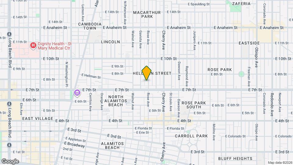 745 Rose Ave Map and Location Details