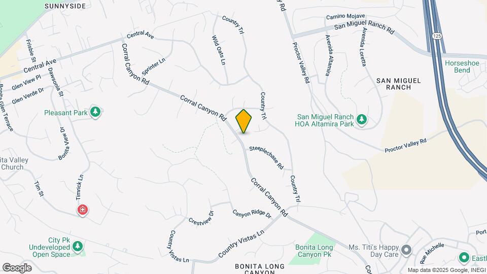 4103 Corral Canyon Rd Map and Location Details