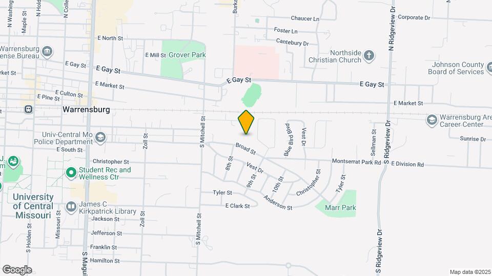 809 Broad St Map and Location Details