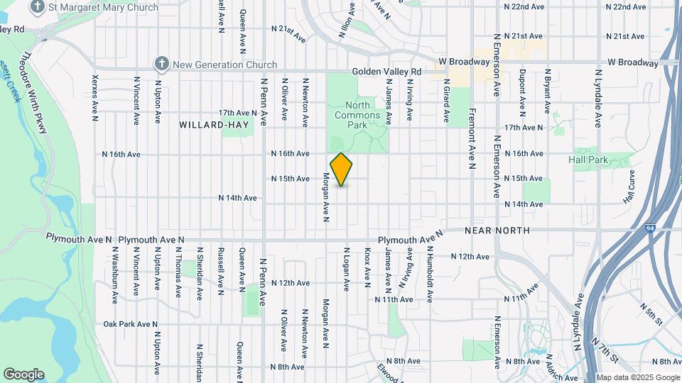 1415 N Logan Ave Map and Location Details