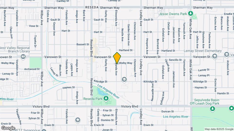 6714 Etiwanda Ave Map and Location Details