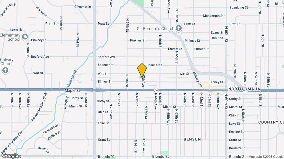 6704 Binney St Map and Location Details
