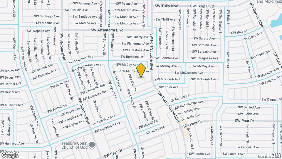 3762 SW Darby Ln Mapa y Detalles de la Ubicación