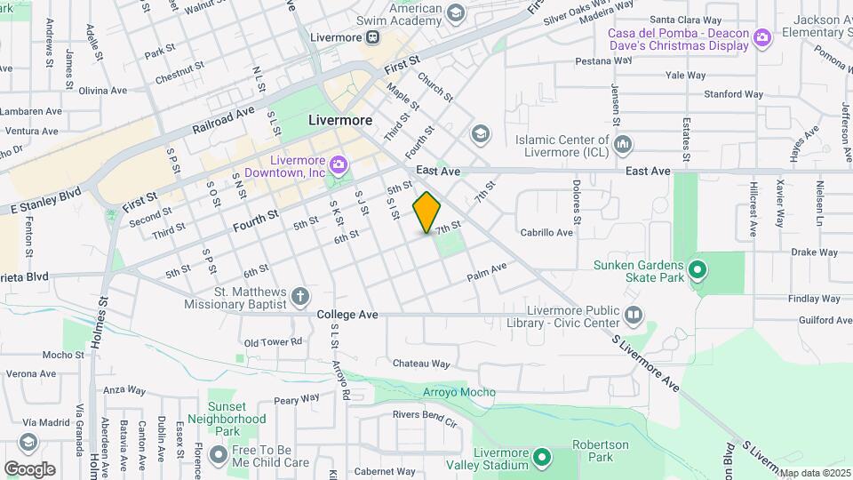 711 S H St Map and Location Details