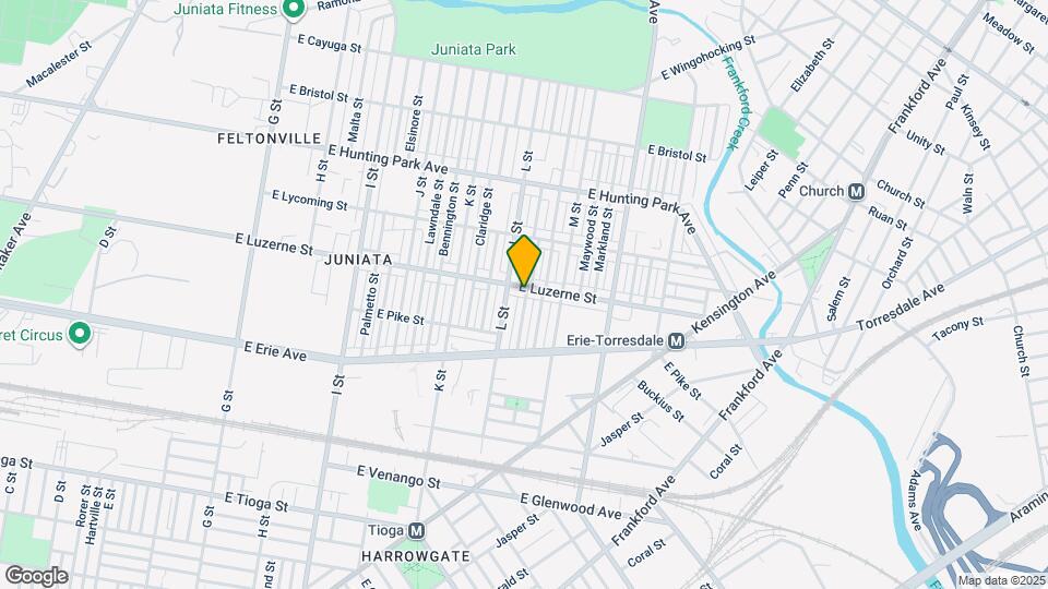 1318 E Luzerne St Map and Location Details