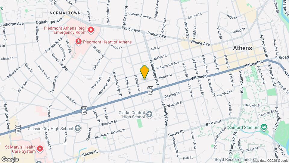 820 Reese St Map and Location Details