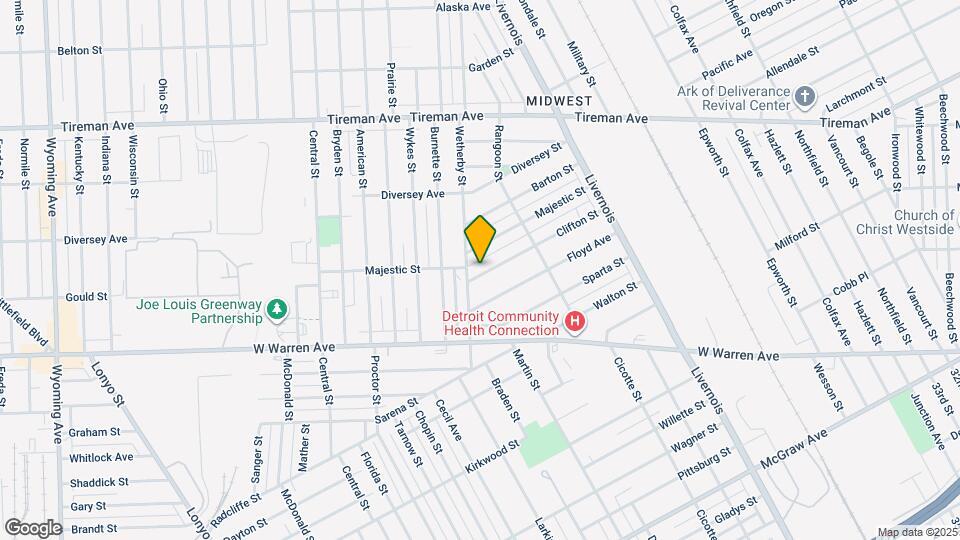 6734 Clifton St Map and Location Details