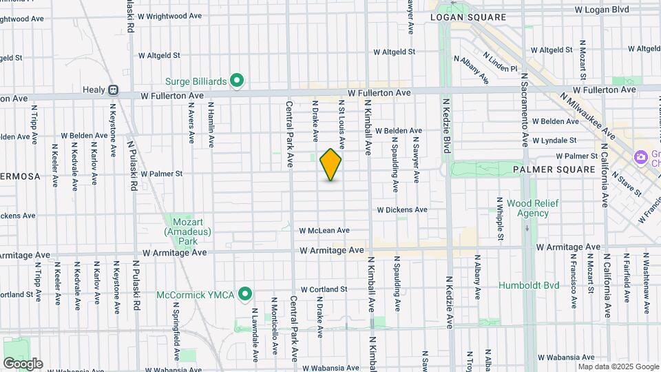 3516 W Shakespeare Ave, Unit 2 Map and Location Details