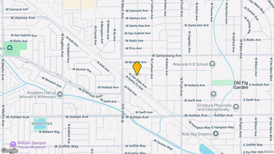 4436 N Van Dyke Ave Map and Location Details