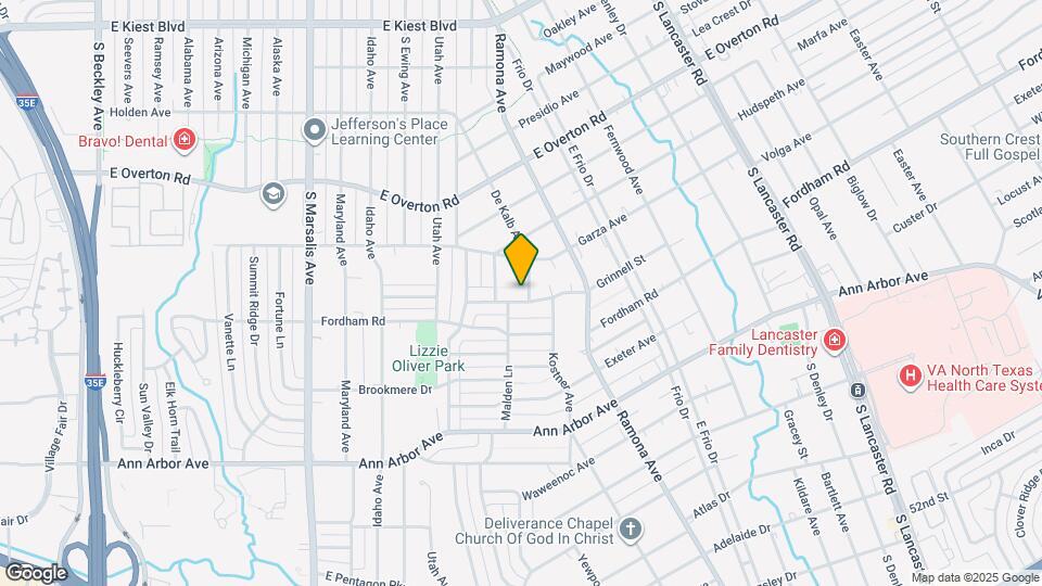 1323 Grinnell St Map and Location Details