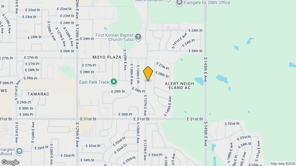 2829 S 137th E Ave Map and Location Details
