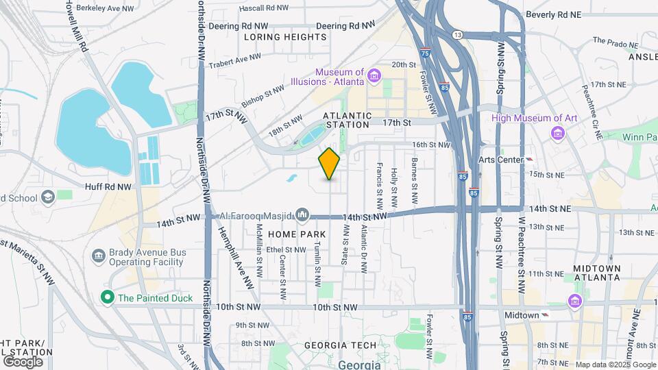 1220 Mecaslin St NW, Unit 1222 Map and Location Details