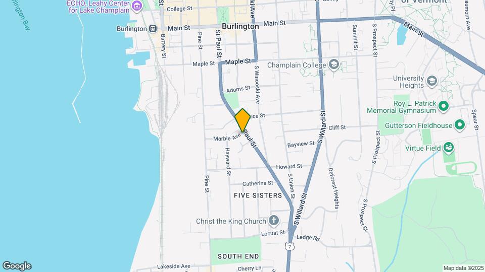 375 St Paul St Map and Location Details