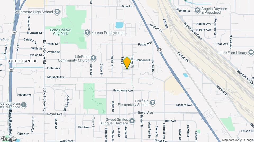 1253 Taft St Map and Location Details