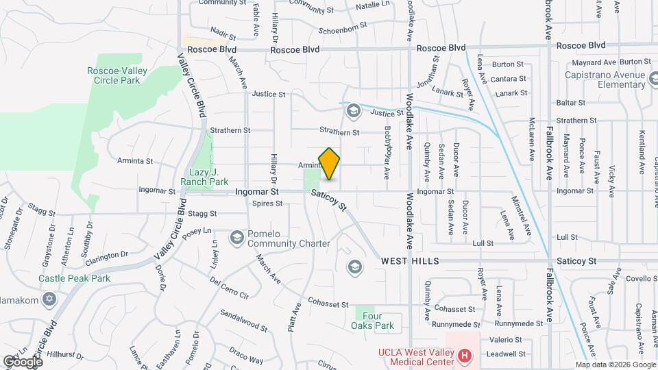 7814 Woodhall Ave Map and Location Details