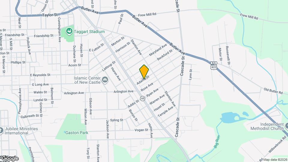 920 Adams St Map and Location Details