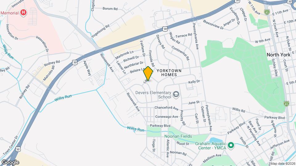 883 Tioga St Map and Location Details