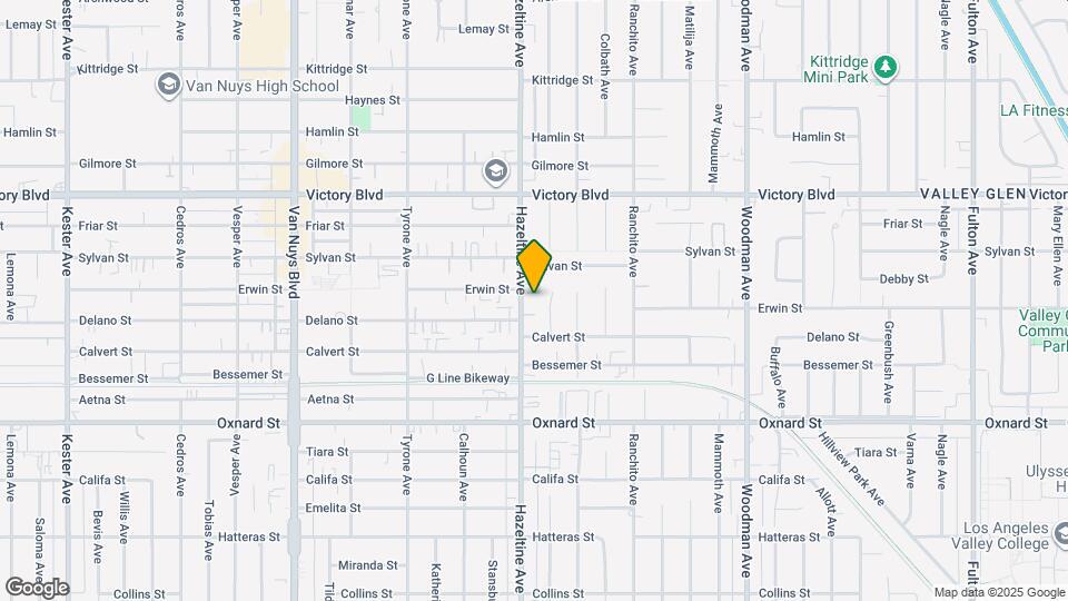 6222 Hazeltine Ave Mapa y Detalles de la Ubicación