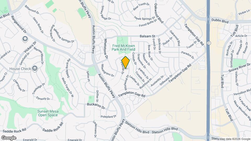 6085 Fescue Dr Map and Location Details