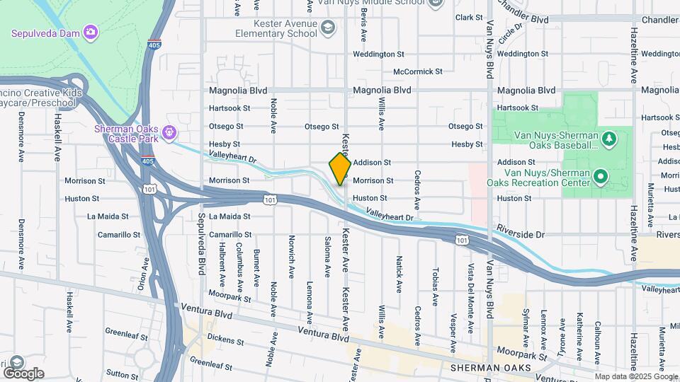 4913 Kester Ave Map and Location Details