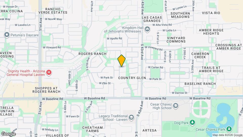 4425 W Carson Rd Map and Location Details
