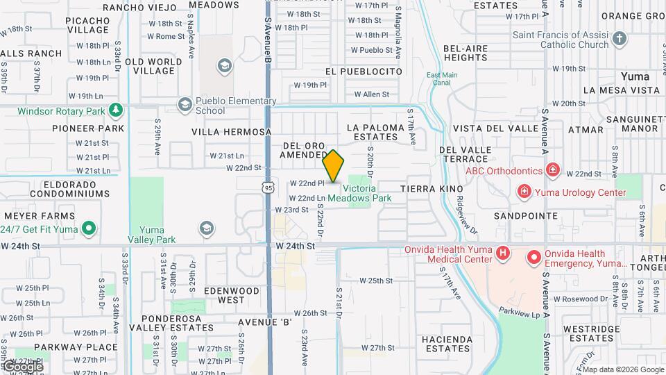 2153 W 22nd Pl Map and Location Details