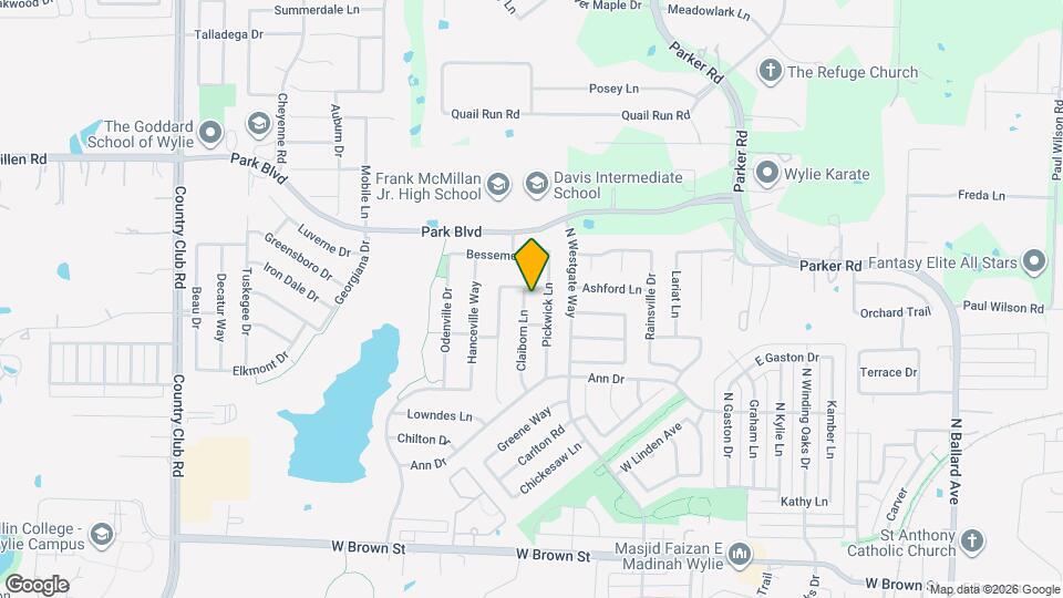 708 Claiborn Ln Map and Location Details