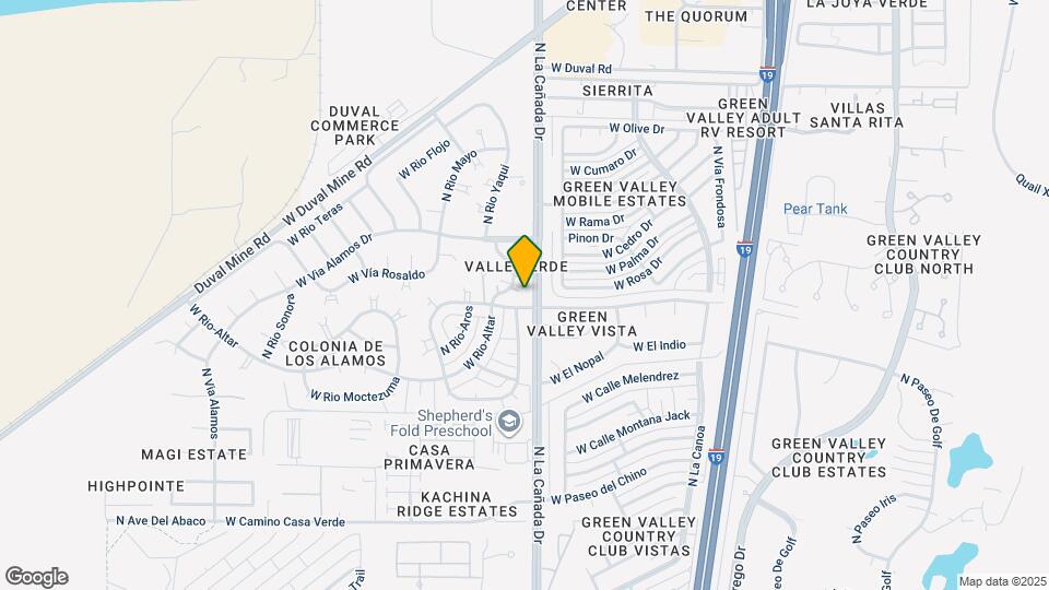 1524 N Paseo La Tinaja Mapa y Detalles de la Ubicación