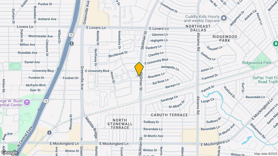 4705 Skillman St Map and Location Details