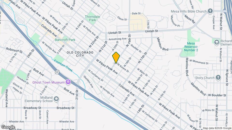 1827 W Kiowa St Map and Location Details