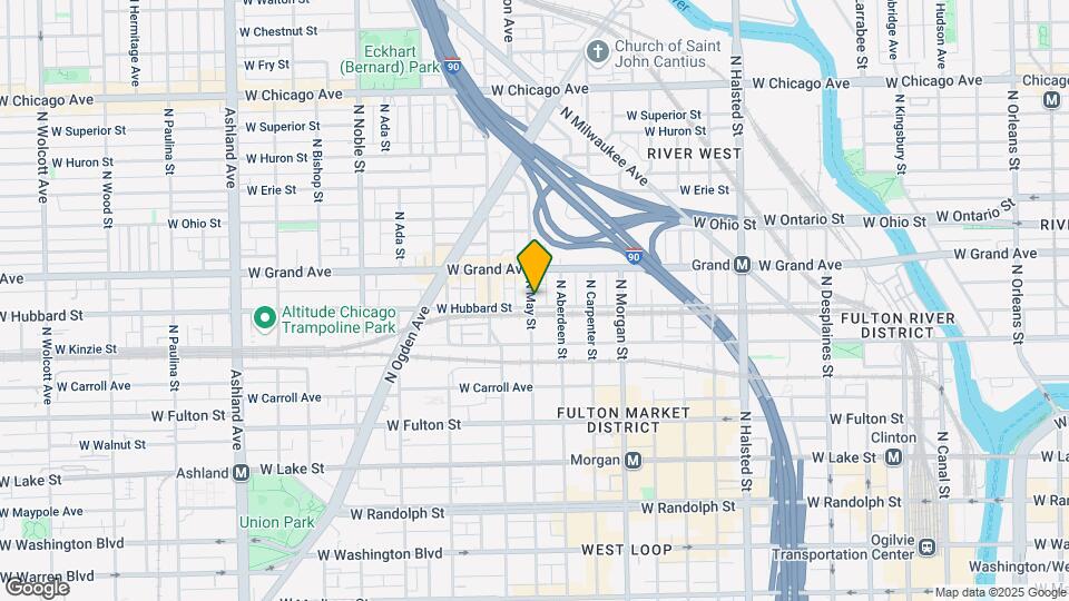 1122 W Hubbard St Mapa y Detalles de la Ubicación
