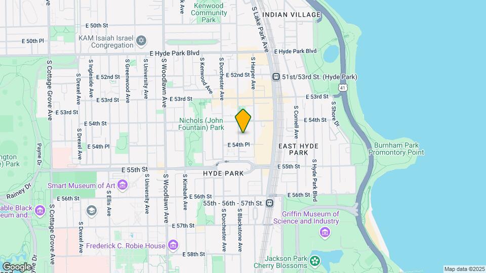 5429 S Blackstone Ave Map and Location Details