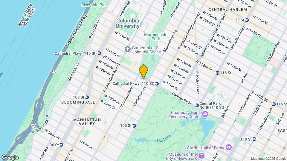 352 W 110th St Map and Location Details