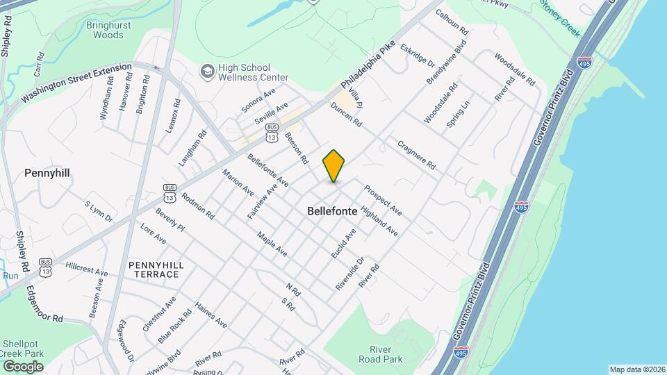 1121 Rosedale Ave Map and Location Details