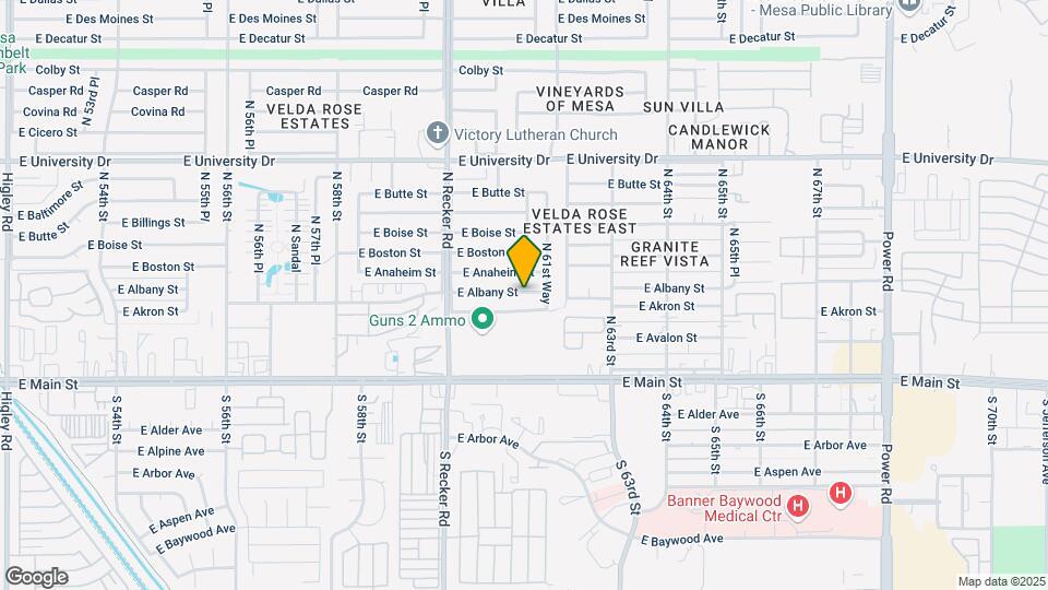 6129 E Albany St Mapa y Detalles de la Ubicación