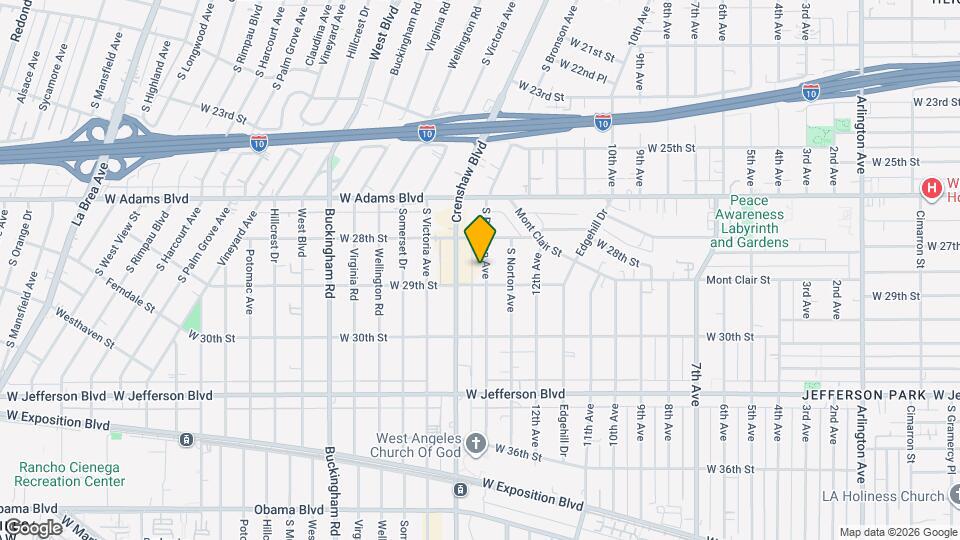 2837 S Bronson Ave, Unit 8 Map and Location Details