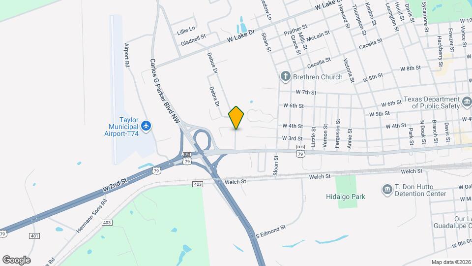 350 Debus Dr Mapa y Detalles de la Ubicación