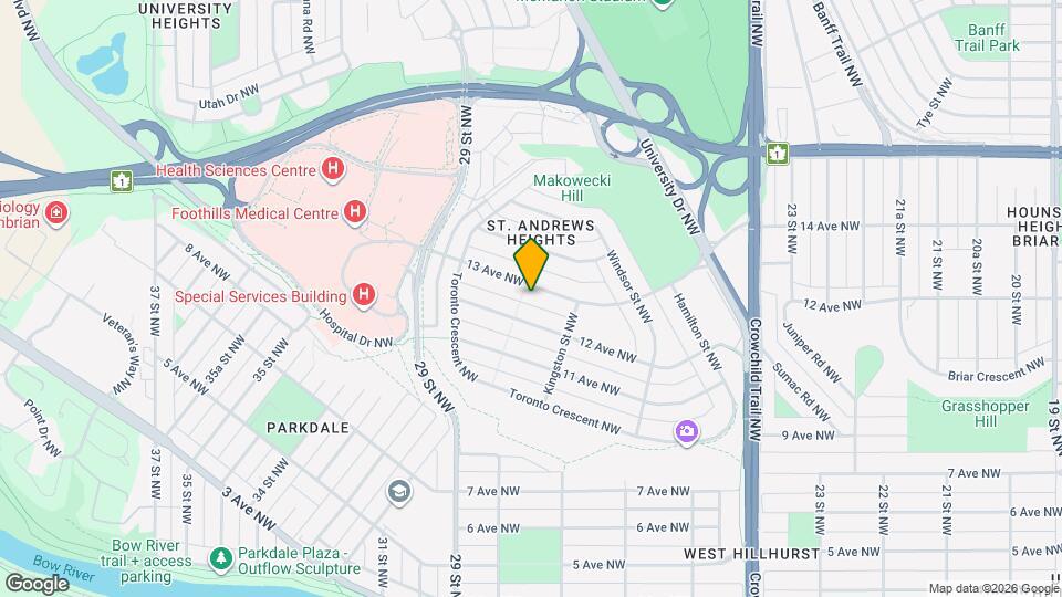 2831-2813 13 Ave NW Map and Location Details