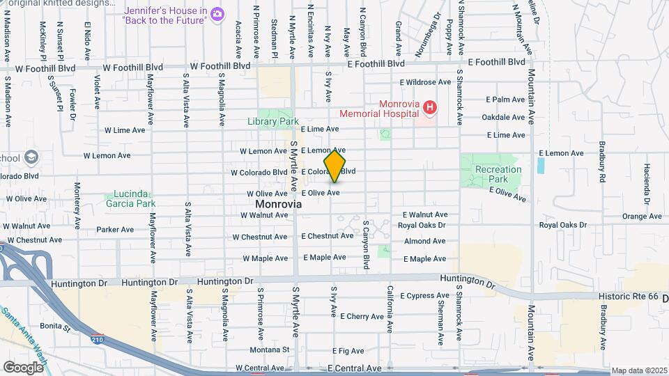 203 E Olive Ave Map and Location Details