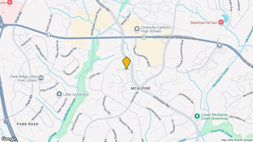 10918 Carmel Crossing Rd Map and Location Details