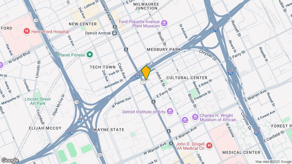 5750 Woodward Ave Mapa y Detalles de la Ubicación