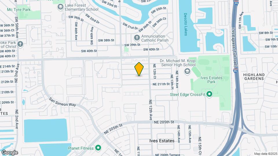 1111 NE 211th Ter Map and Location Details