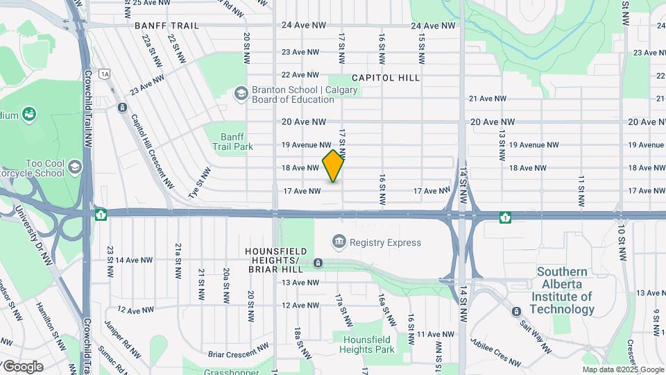 1808 17 Av NW Map and Location Details