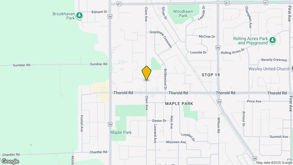 622 Clare Ave Map and Location Details