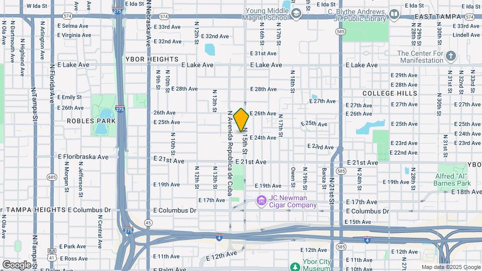 1411 E 24th Ave Map and Location Details