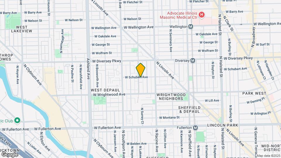 1257 W Schubert Ave Map and Location Details