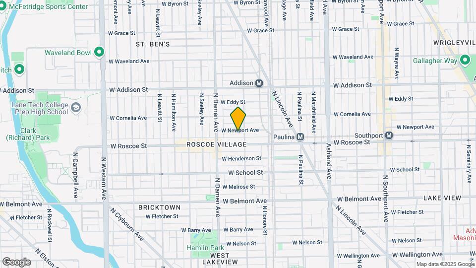 1911 W Newport Ave Map and Location Details
