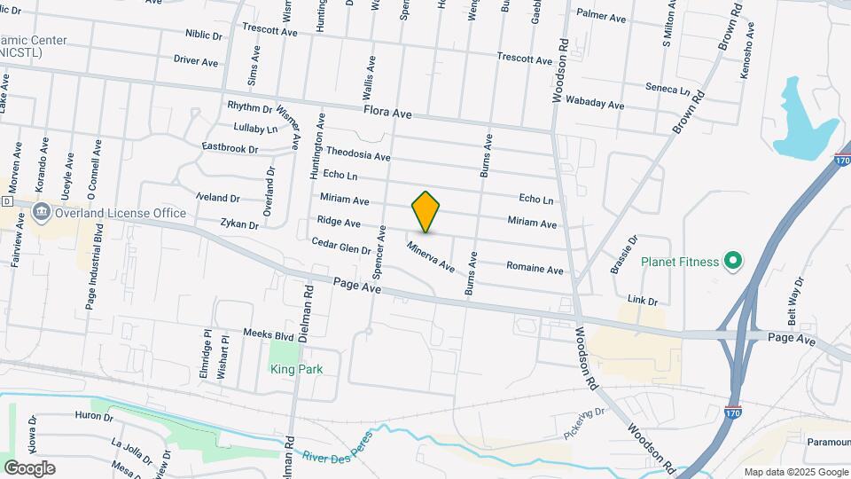 9526 Ridge Ave Map and Location Details