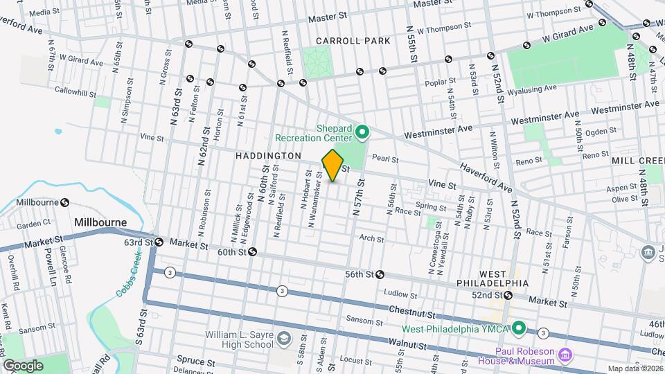 223 N 58th St Map and Location Details