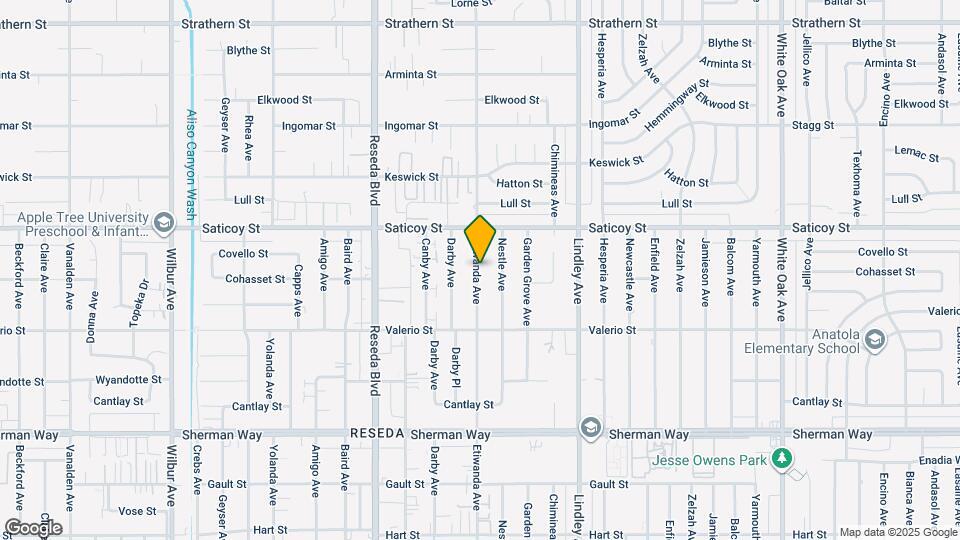 7510 Etiwanda Ave Map and Location Details